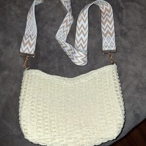Stylish Cream Crossbody Bag